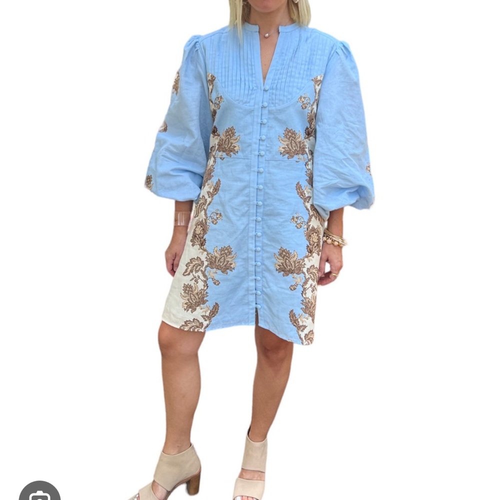 ISO Anna Cate Jenny Dress in Ice Bloom